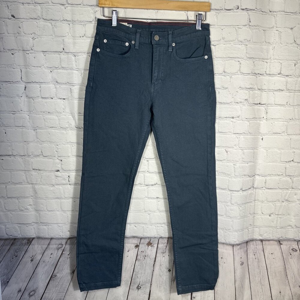 American Giant Roughneck Stretch‎ Canvas Straight Pants Mens 28x30 Indigo NWOT